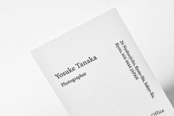 YOSUKE TANAKA PHOTOGRAPHER 名刺デザイン