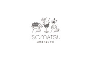 ISOMATSU ロゴデザイン ベース モノクロ